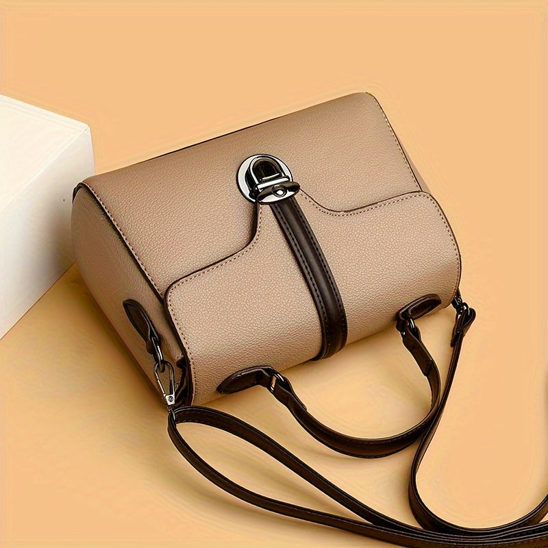 Chic Mini Leather Lock Flap Crossbody Handbags Gen U Us Products