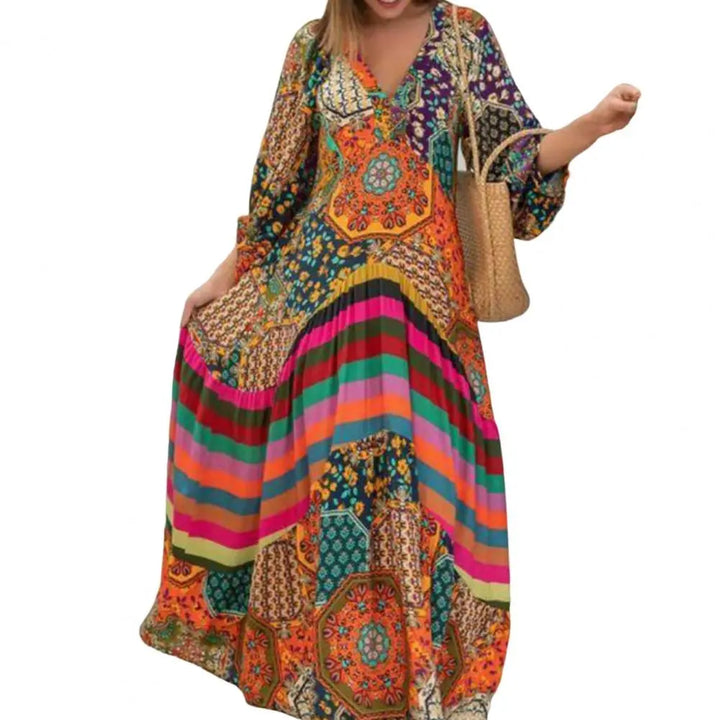 Chic Hippie Inspired Oversized Bohemian Maxi Dresses - Gen U Us Products