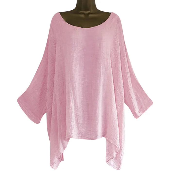 Chic Soft Cotton Linen Loose Long Lantern Sleeve Shirts - Gen U Us Products