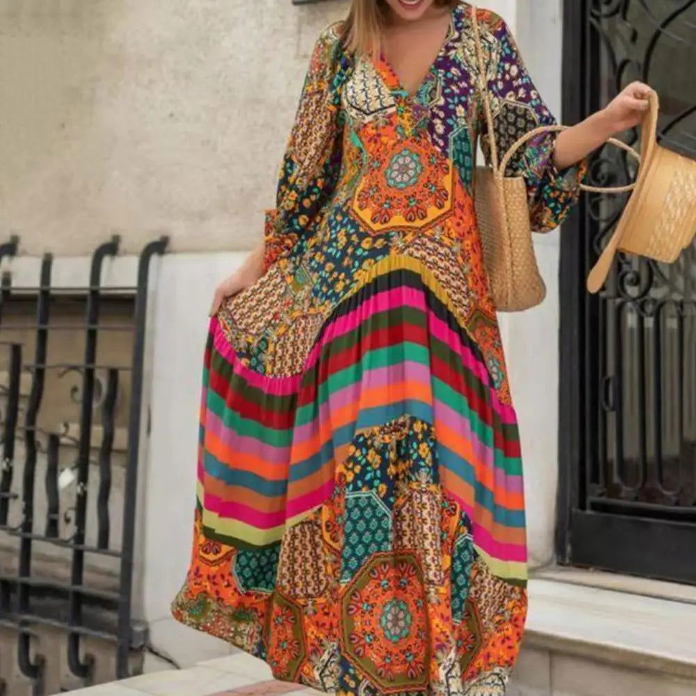 Chic Hippie Inspired Oversized Bohemian Maxi Dresses - Gen U Us Products -  