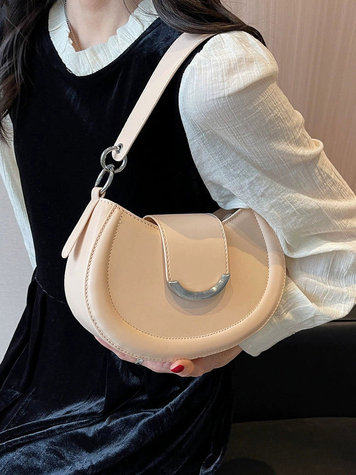 Chic Soft PU Leather Saddle Shape Crossbody Handbags - Gen U Us Products -  