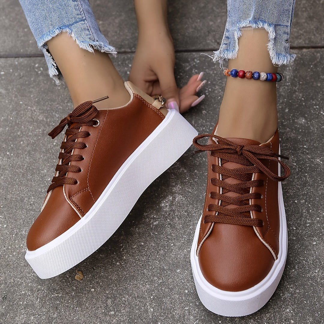Color Block Casual Comfortable Chain Decor Sneakers - Gen U Us Products