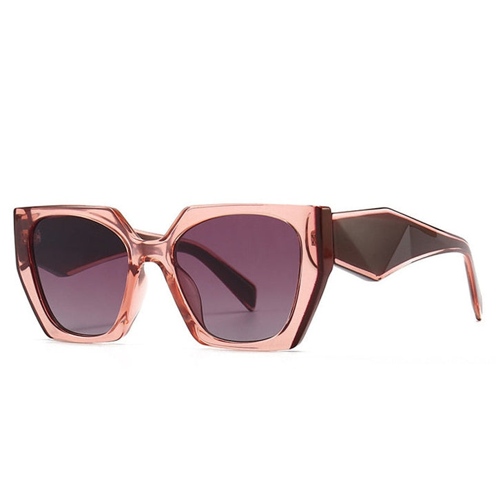 Colorful Trendy Retro Polygon Frame Sunglasses Gen U Us Products