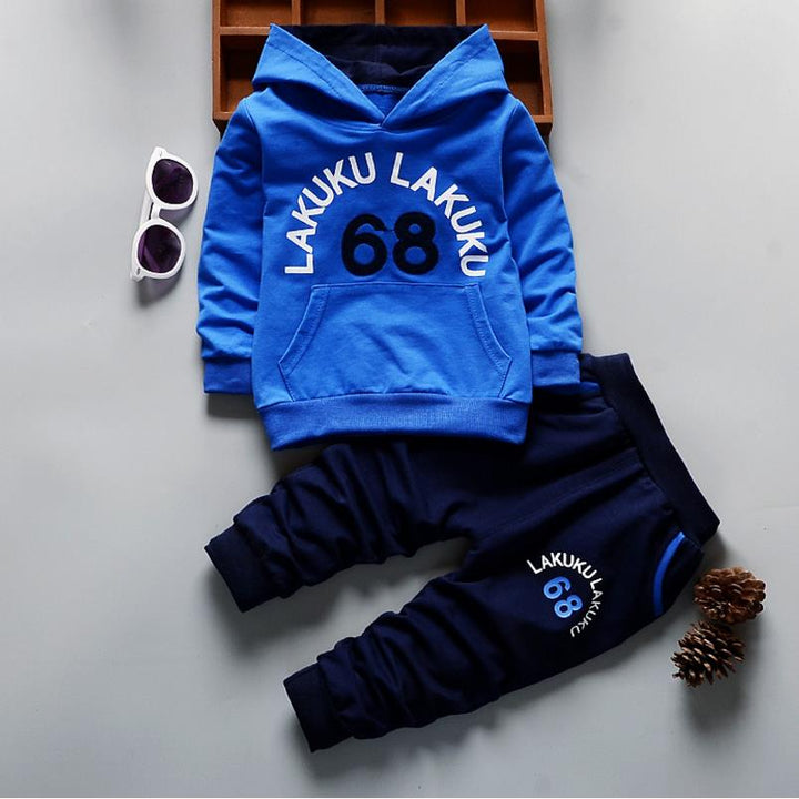 Comfortable Toddler Boys Letter Print Pullover Hoodie Tracksuits Gen U Us Products