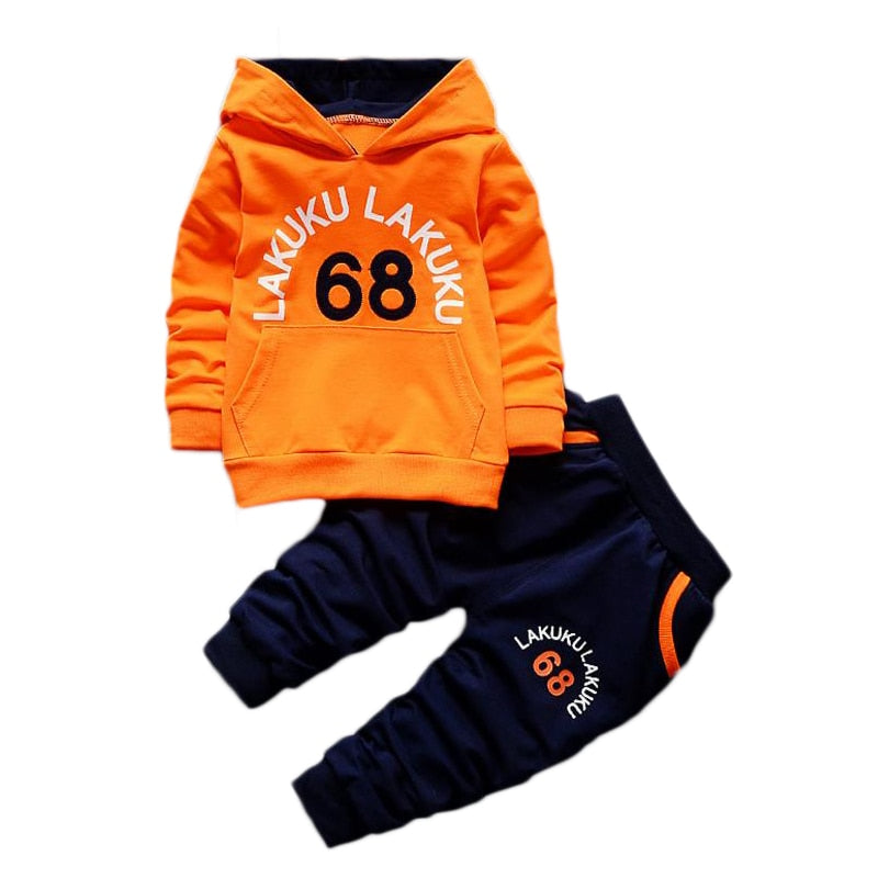 Comfortable Toddler Boys Letter Print Pullover Hoodie Tracksuits - Gen U Us Products