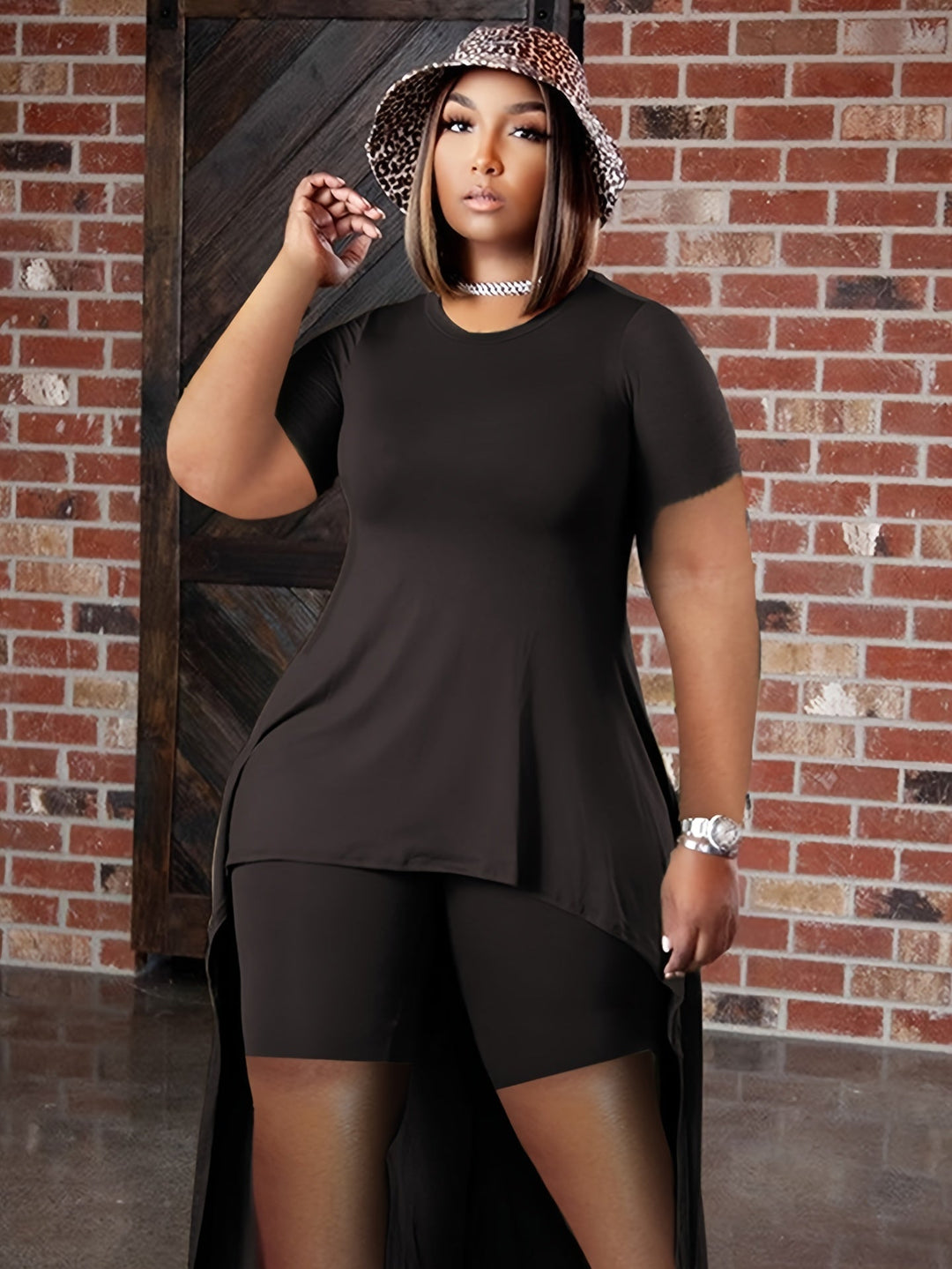 Comfy Wear Stretchy Fabric Short Sleeve Top & Shorts Gen U Us Products