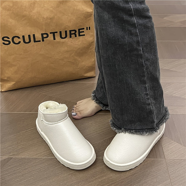 Cozy Plush Lined Winter Warm Slip On Ankle Boots Gen U Us Products