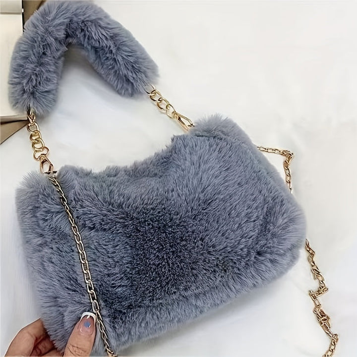 Cute Soft Plush Fluffy Crossbody Tote Handbags - Gen U Us Products