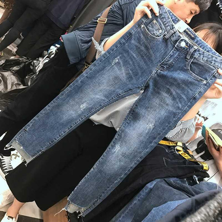 Plus Size Women's High Waist Stretch Denim Jeans 