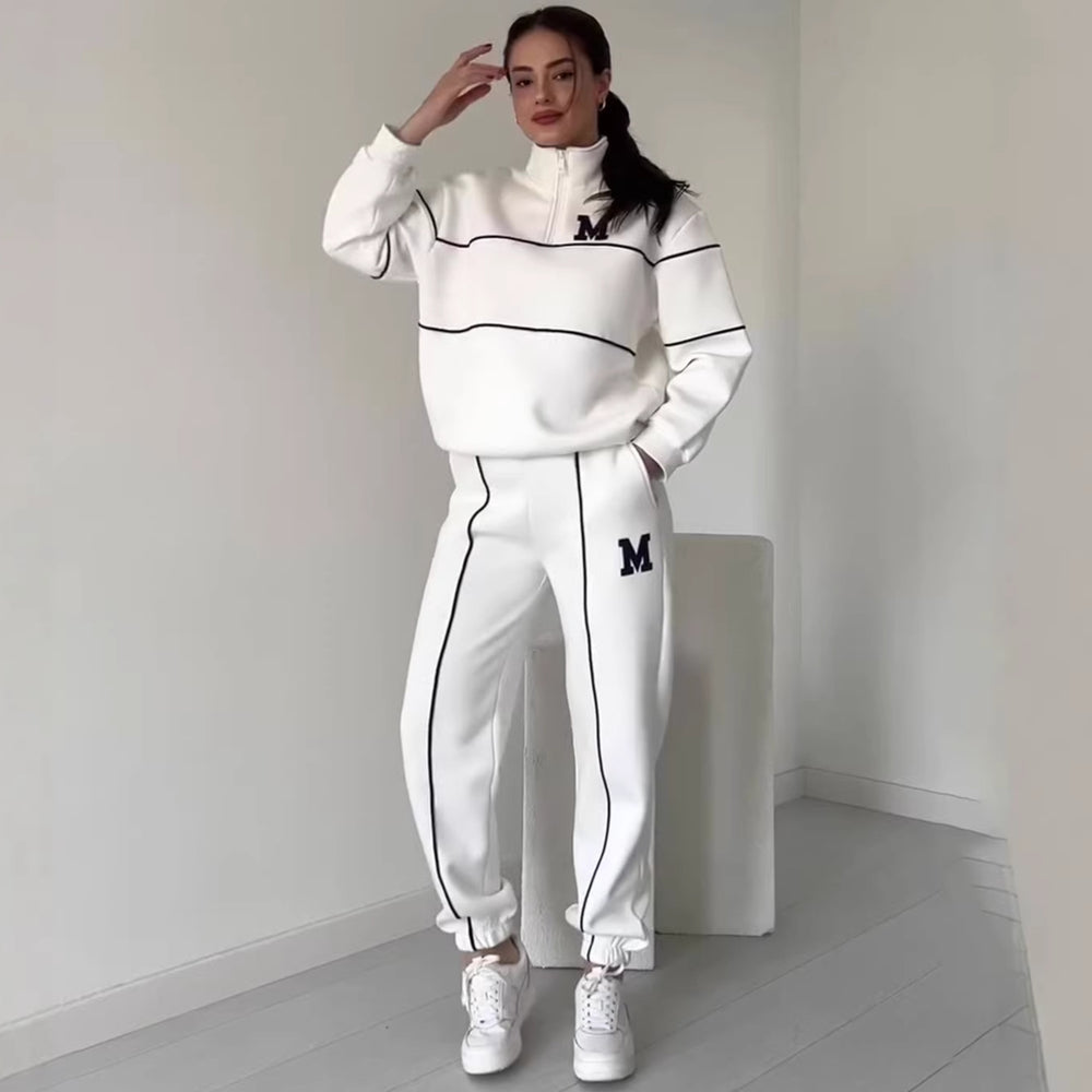Women's Cozy Embroidery Lounge Set 