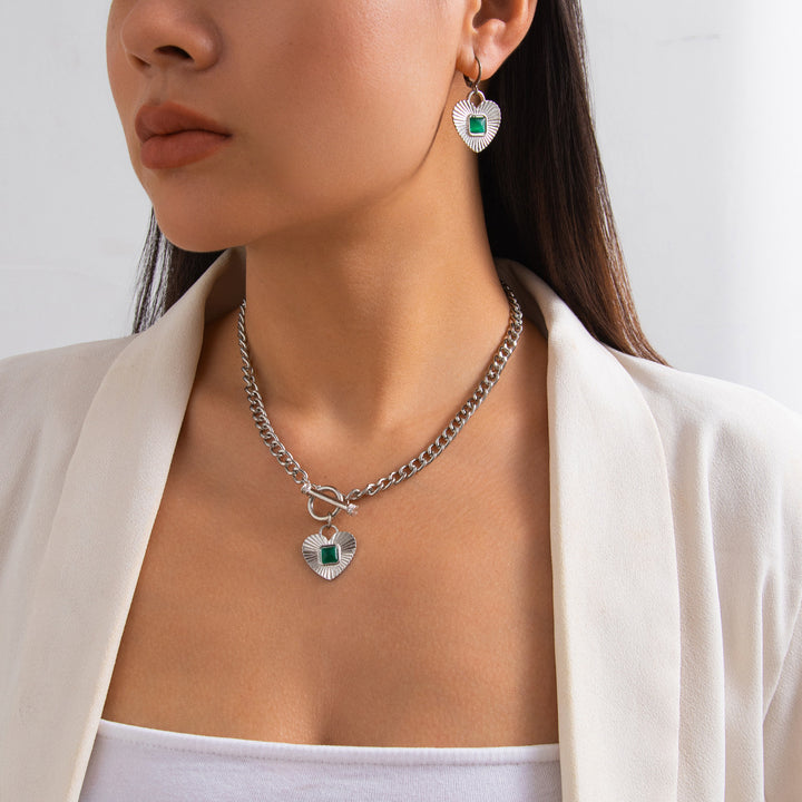 Women's Luxury Diamond Necklace Set