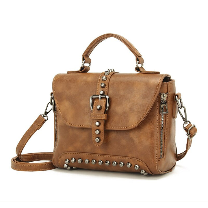 Classic Designer Vintage Rivet Leather Women’s Handbags