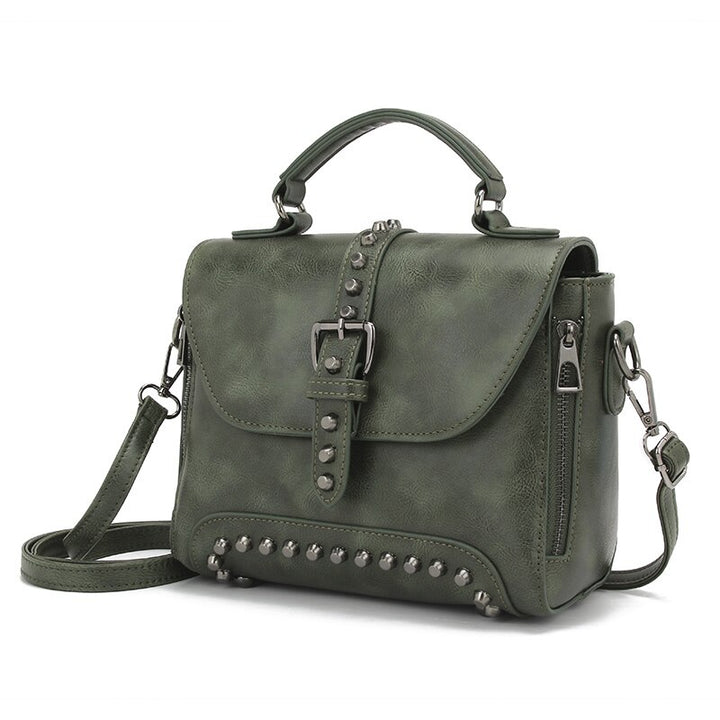 Classic Designer Vintage Rivet Leather Women’s Handbags