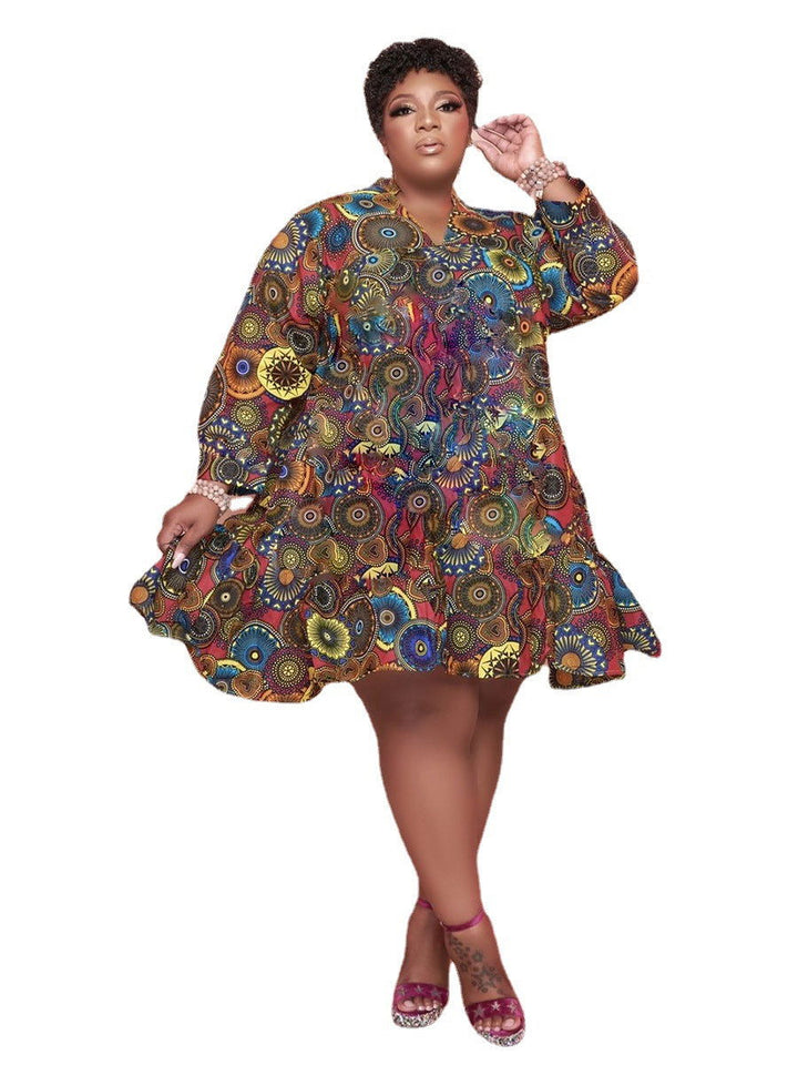 Design Cognizant Hot Bandanna 70's Print Plus Size Dresses - Gen U Us Products -  