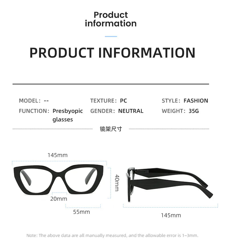 Designer Y2K Style Anti Blue Light Reflection Cat Eye Sunglasses Gen U Us Products