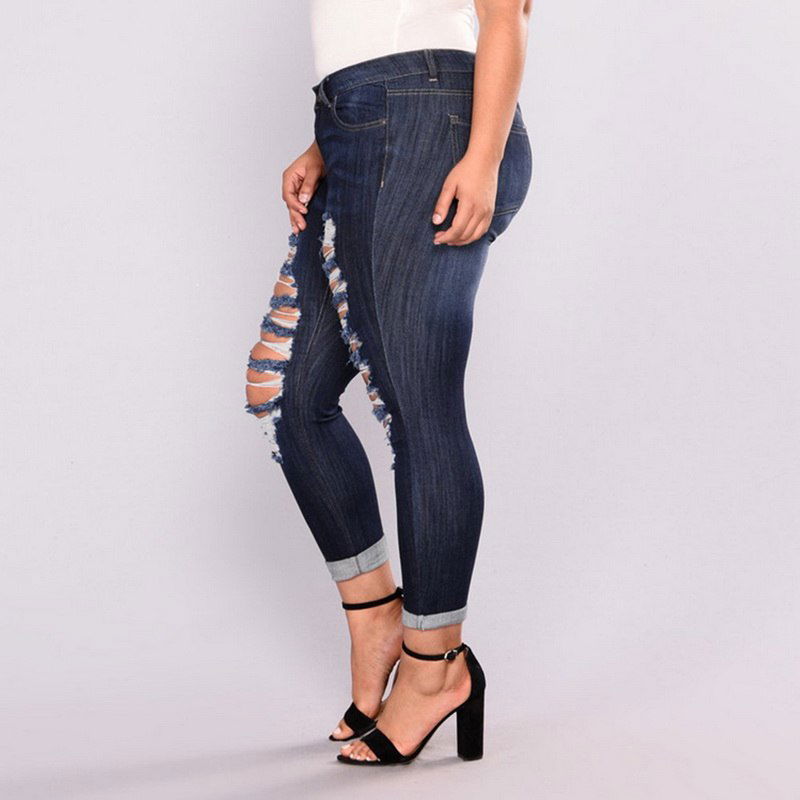 Distressed Ripped High Waist Skinny Denim Jeans - Gen U Us Products -  