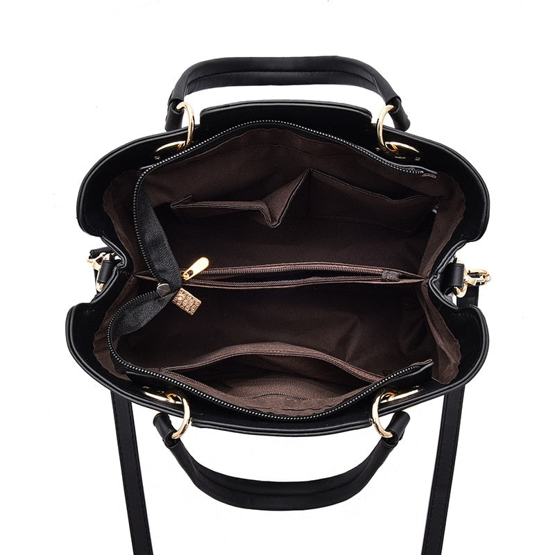 Women's Luxury Lechi Leather Handbags 