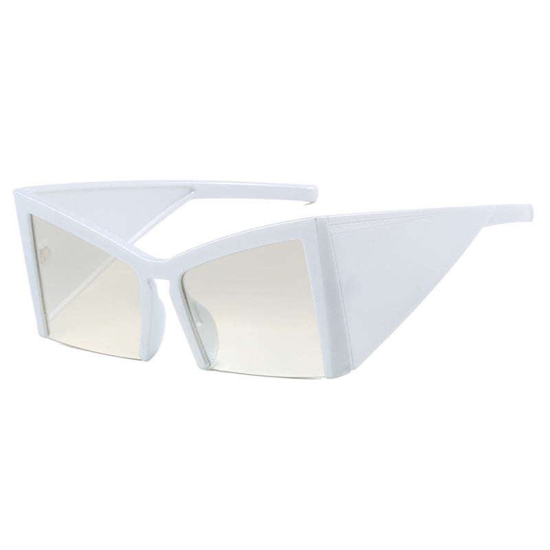 Modern Y2K Muse Oversized Half Concave Sunglasses - Flossy Mom