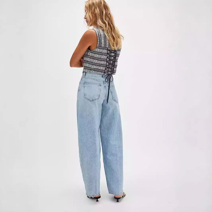 Women's Cloud-Soft Stretch Denim Blue Jeans