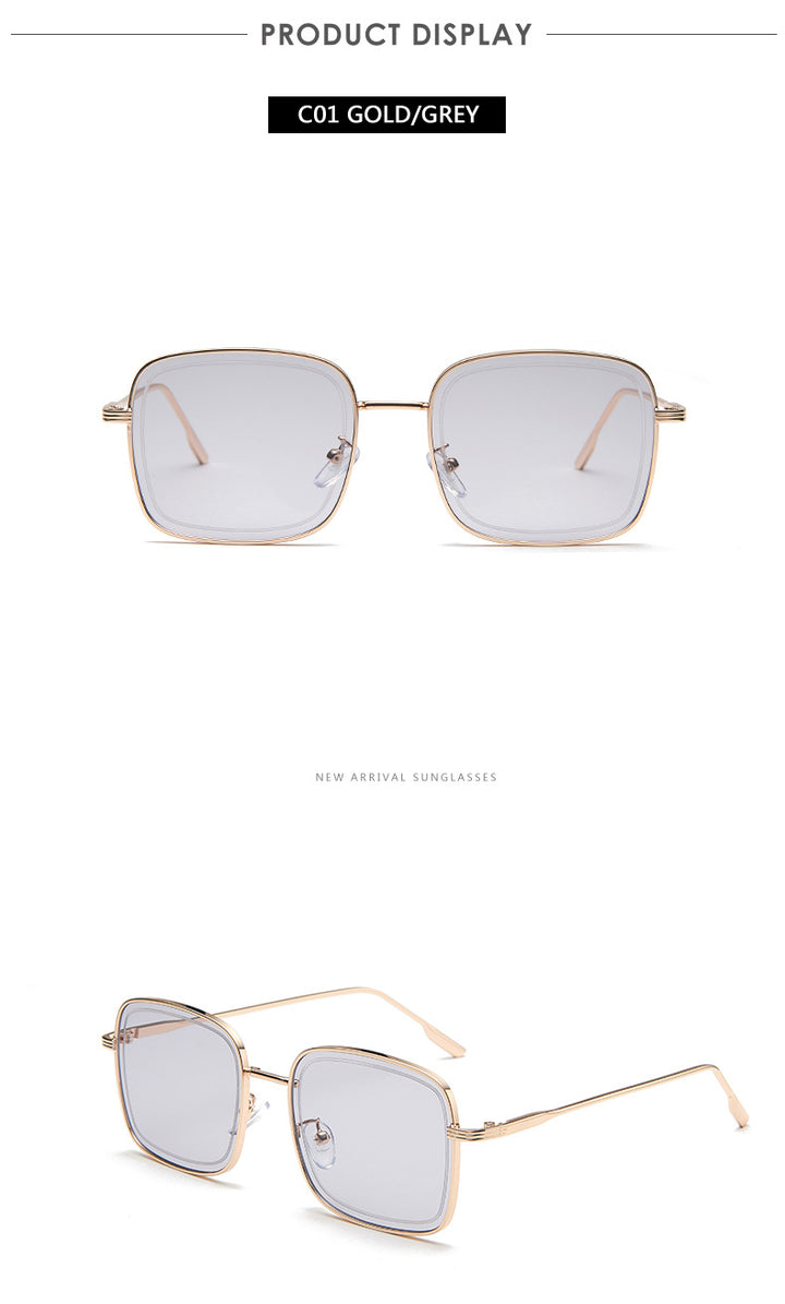 Chic Metal Square Women's Sunglasses