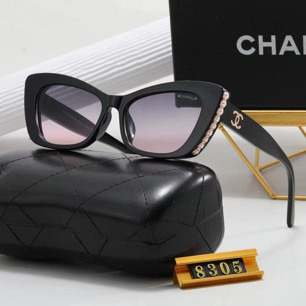 Couture Cat Eye Pearl Edge Women’s Sunglasses