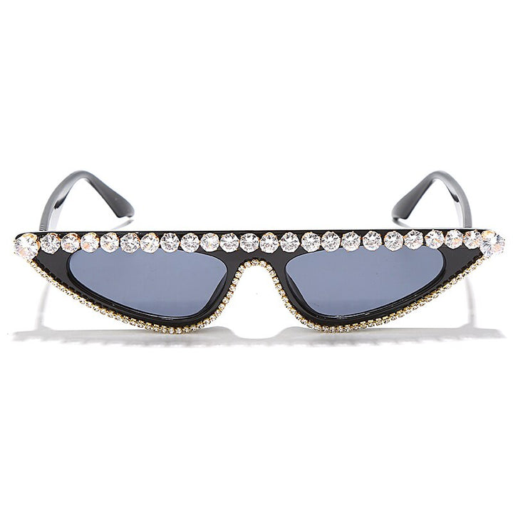 Retro Diamond Rhinestone Traiangle Sunglasses - Flossy Mom