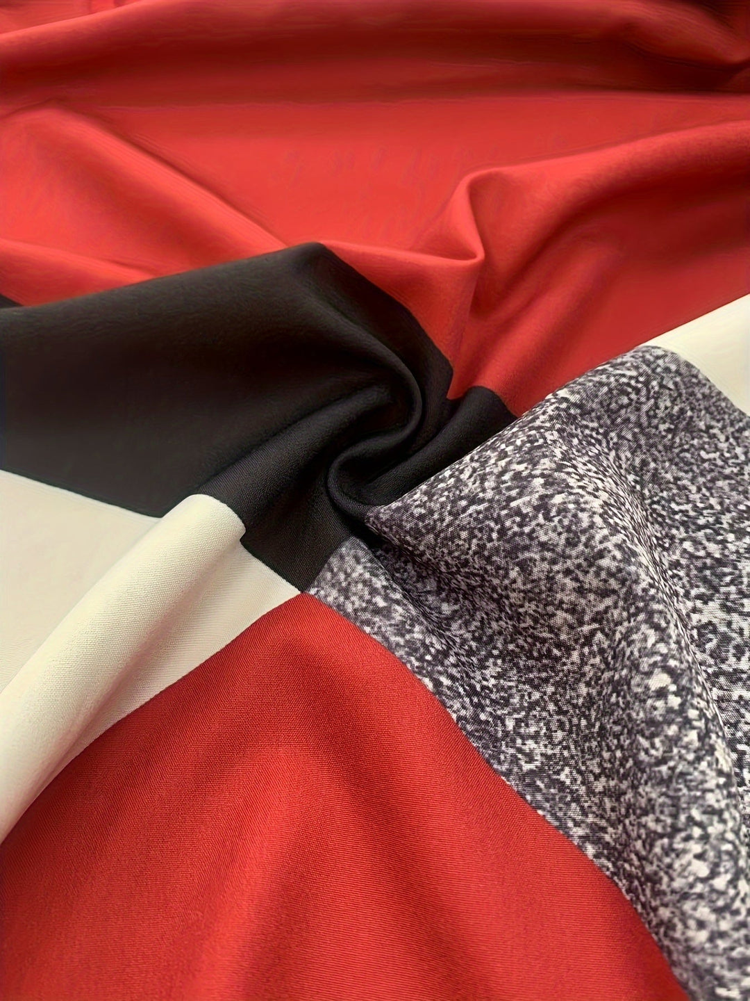 Elegant Color Block Long Sleeve & Solid Wide Leg Pants Set Gen U Us Products