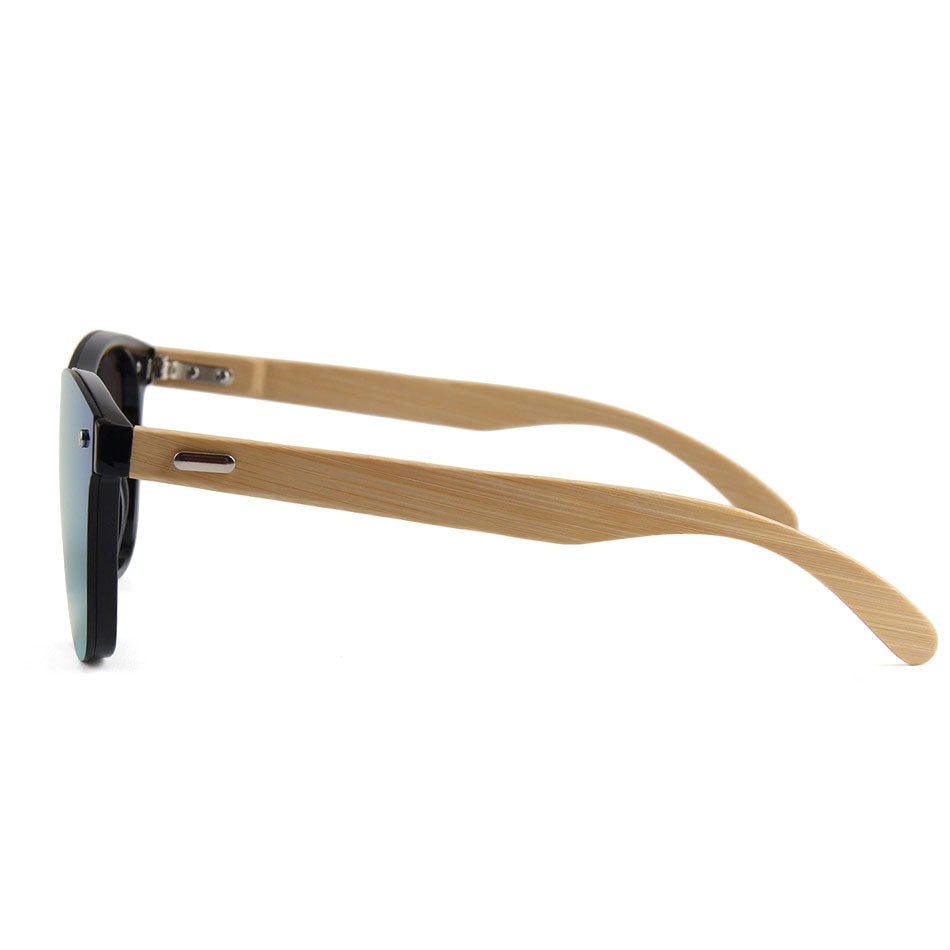 Vintage Wooden Sunglasses 🌿 Stylish Cat Eye Frame - Flossy Mom