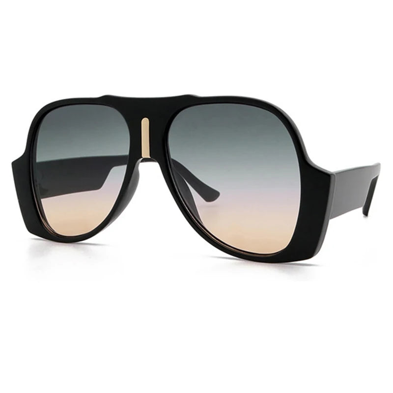 Timeless Oversized Pilot Gradient Luxury Sunglasses
