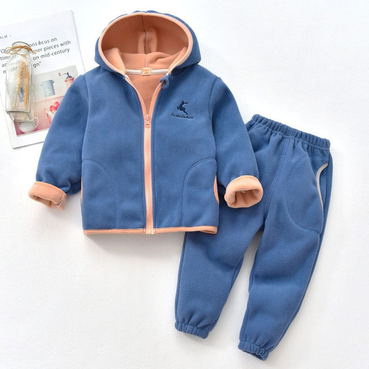Fall Winter Comfy Warm Hooded Fleece Jacket and Pants - Gen U Us Products
