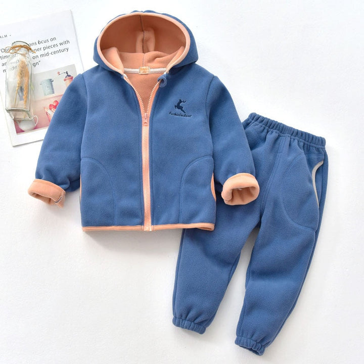 Fall Winter Comfy Warm Hooded Fleece Jacket and Pants - Gen U Us Products