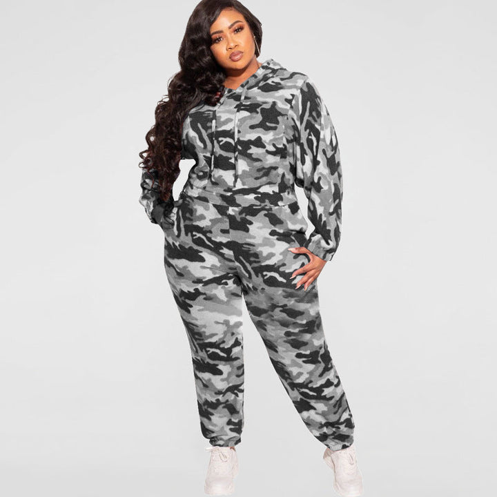 Fashionable Camouflage Design 2Pcs Top and Pants Gen U Us Products