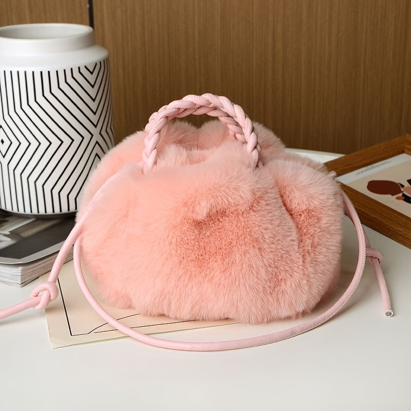 Fashionable Soft Plush Fluffy Crossbody Handbags Gen U Us Products