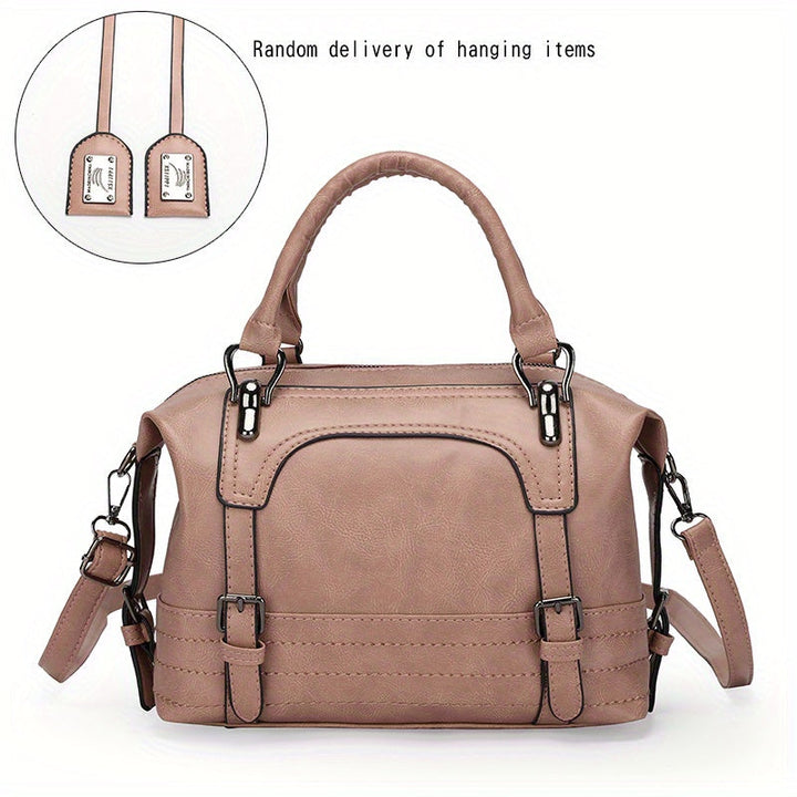 Faux Leather Large Capacity Vintage Boston Handbags Gen U Us Products