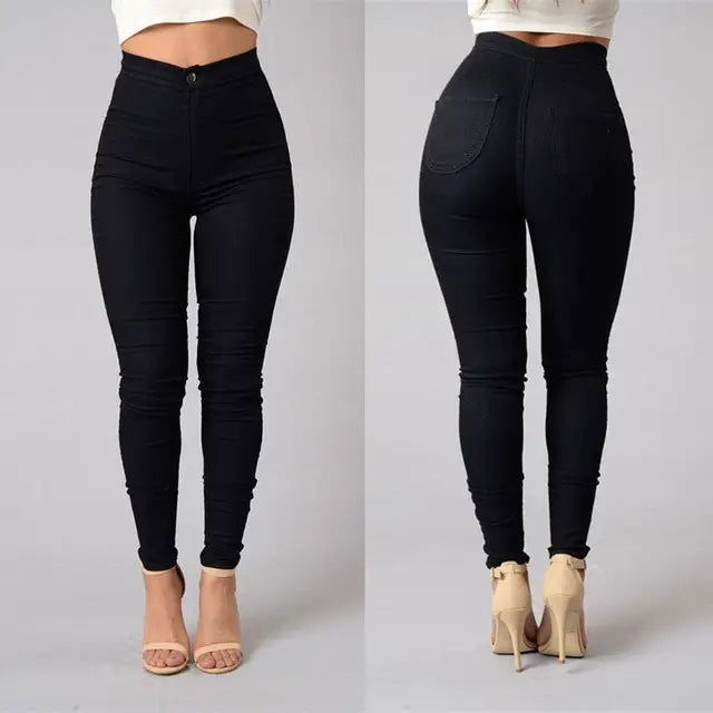 Figure-flattering Stretchy High Waist Skinny Denim Jeans - Gen U Us Products -  