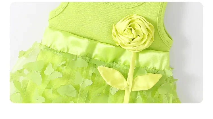 Flower 3D Headband Butterfly Design Dresses with Shoes - Gen U Us Products