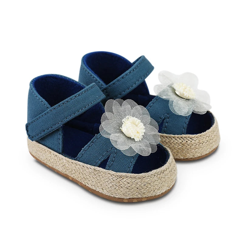 Flower Detail Soft Sole Anti-Slip First Walker Sandals - Gen U Us Products