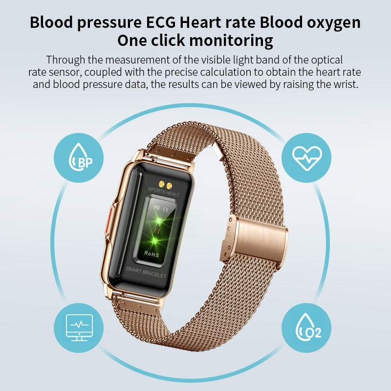 Full Touch Screen Health Helping Fitness LIGE Smartwatches 