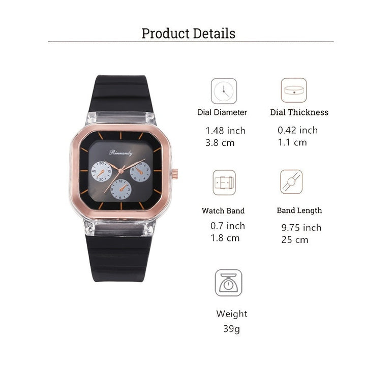 High-quality Stylish Large Rectangle Dial Sports Watches 