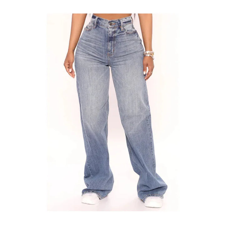 High Waist Loose Baggy Wide Leg Denim Jeans - Gen U Us Products