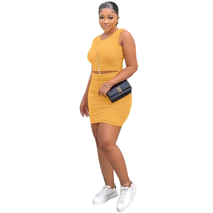 Home or Office Appealing Crop Top and Skirt in Plus Sizes 
