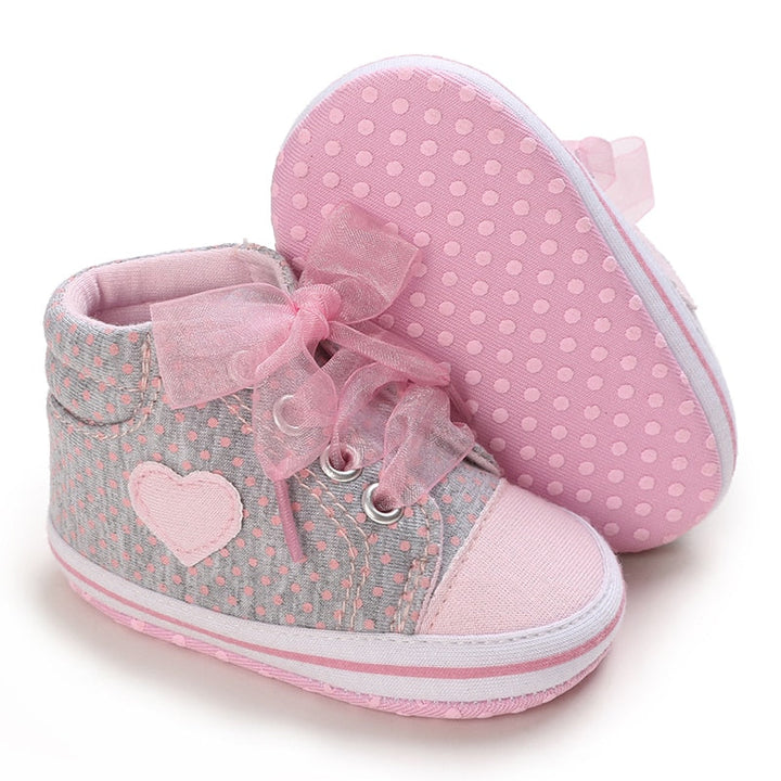 Infant Baby Boys & Girls Soft Sole Hook & Loop Crawl Crib Shoes 