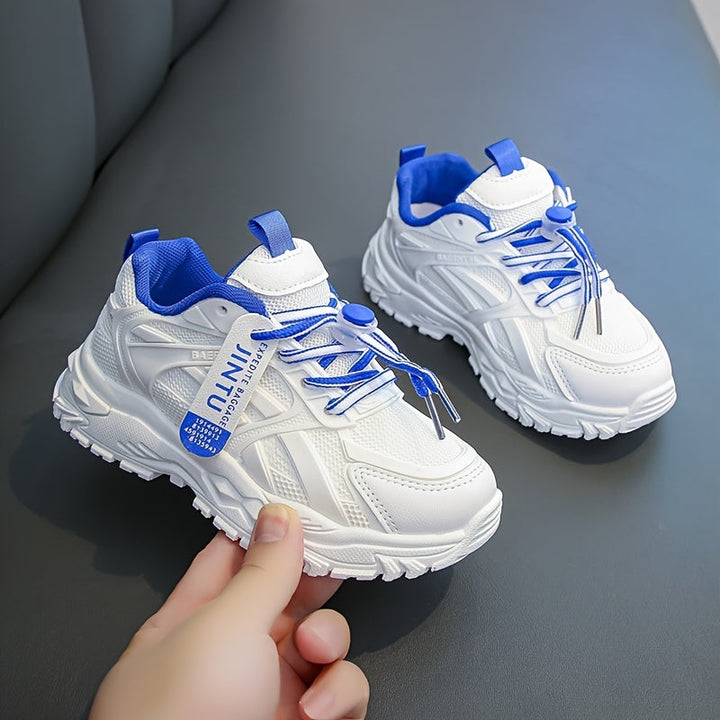 Lightweight Anti Slip Soft Soles Low Top Leather Sneakers 