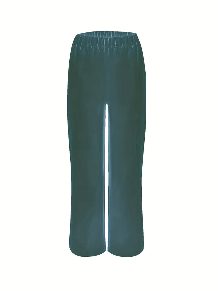 Lightweight Breathable Fabric 2Pcs Sleeveless Top & Pants S-XXL 