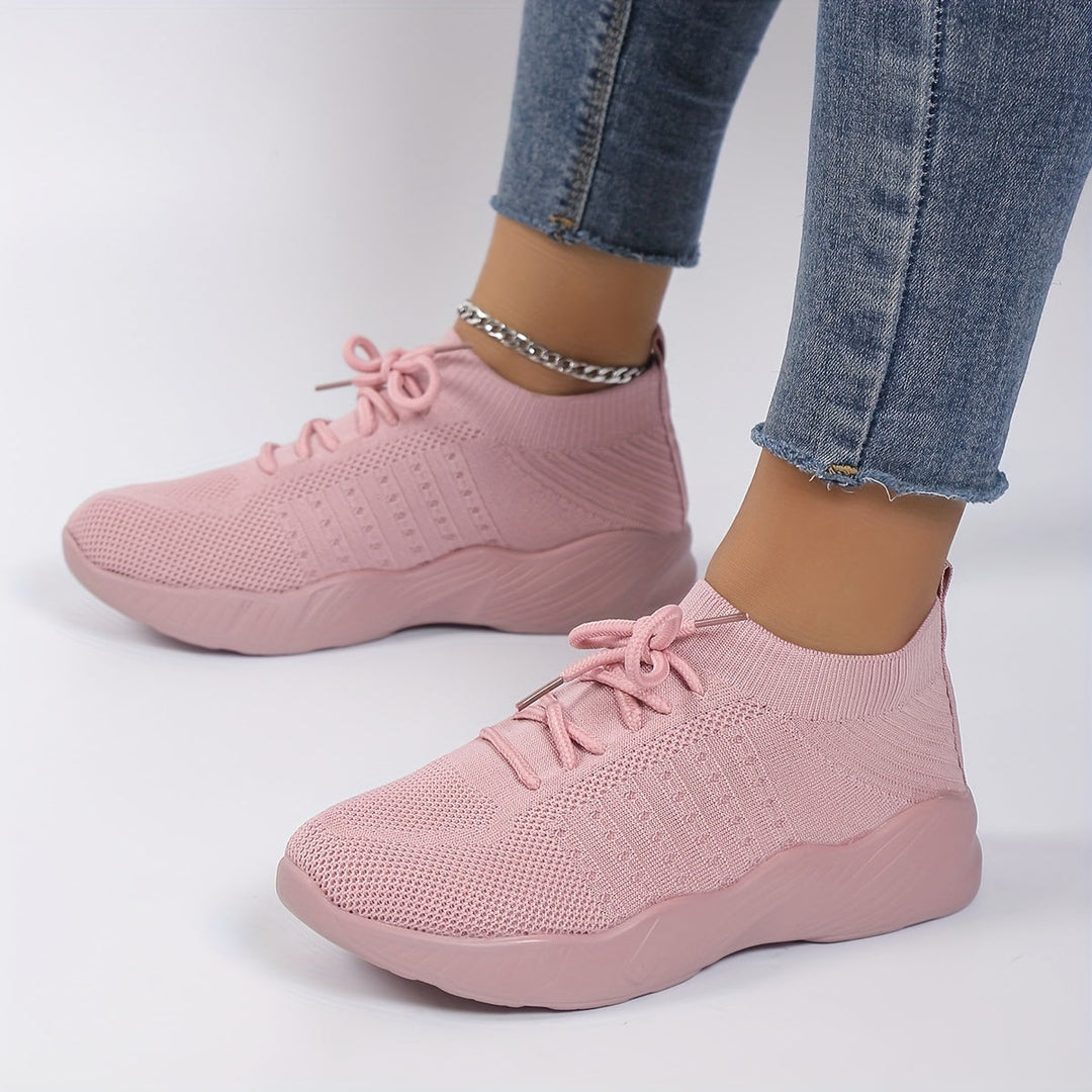 Lightweight Comfortable Breathable Knit Sneakers - Gen U Us Products