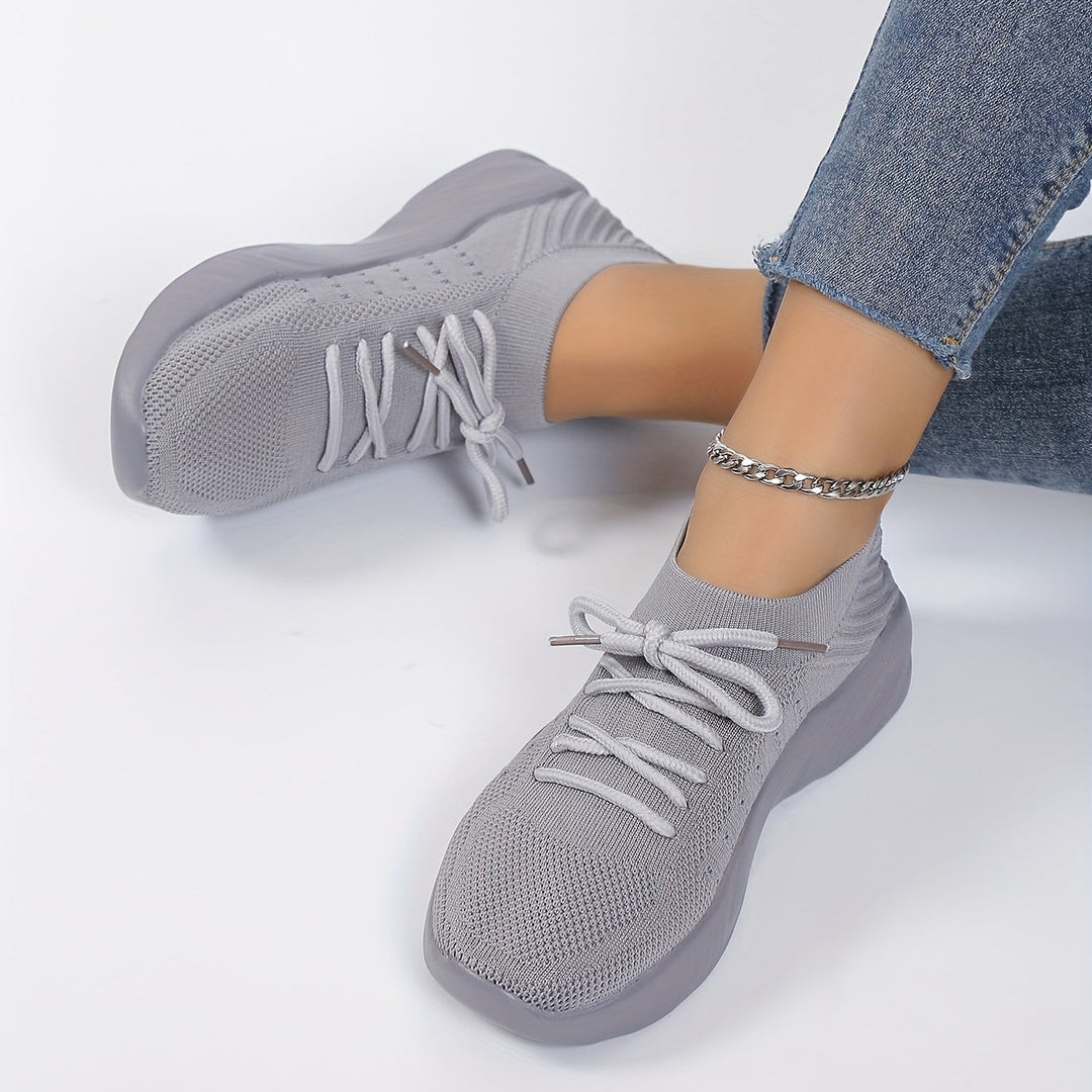 Lightweight Comfortable Breathable Knit Sneakers - Gen U Us Products