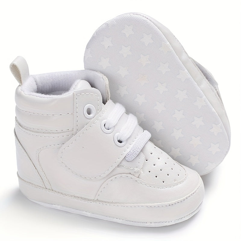 Lightweight Nonslip High-top PU Leather First Walker Sneakers - Gen U Us Products