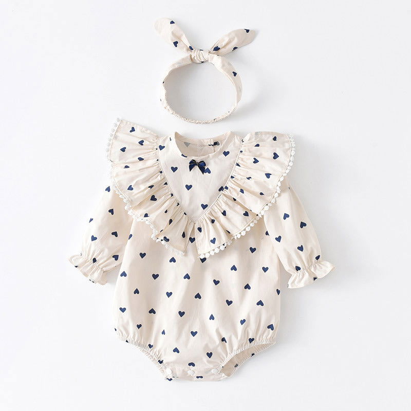 Newborn Baby Girls Comfy 100% Soft Cotton Triangle Climb Romper - Gen U Us Products -  