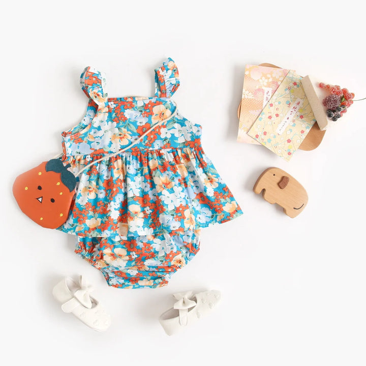 Pretty Floral Sleeveless Tops and Shorts Sets - Gen U Us Products