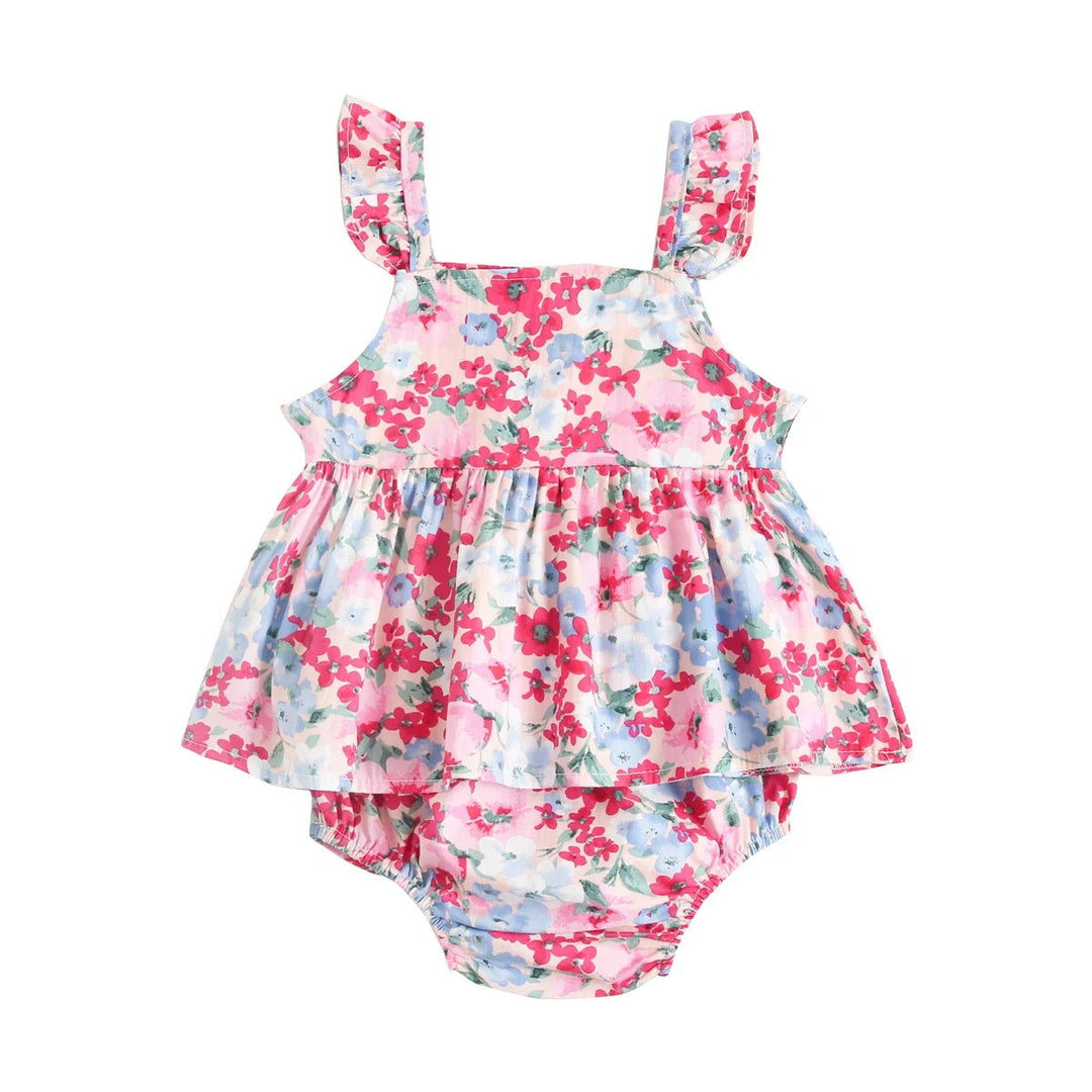 Pretty Floral Sleeveless Tops and Shorts Sets - Gen U Us Products -  